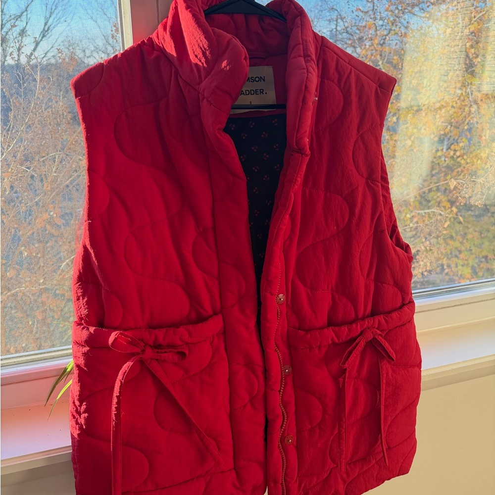 Damson madder Celeste Gilet- Red chilli